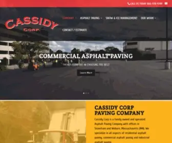 Cassidycorp.com(Cassidy Corp Paving) Screenshot