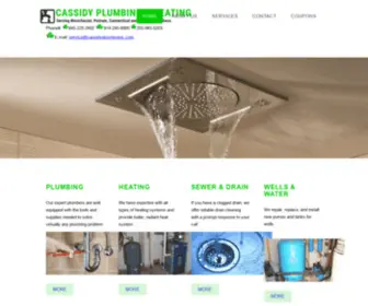 Cassidyplumbinginc.com(Cassidy Plumbing and Heating) Screenshot