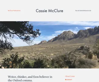 Cassiemcclure.com(Cassie McClure) Screenshot