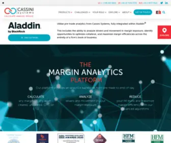 Cassini.com(OTC Collateral and Margin Analytics Software) Screenshot