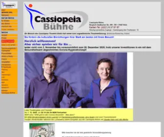 Cassiopeia-Buehne.de(Cassiopeia Theater & B黨ne) Screenshot