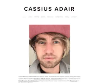 Cassiusadair.com(Cassius Adair) Screenshot