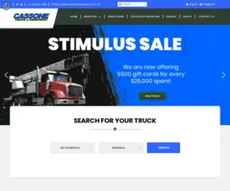 Cassonetrucksales.com(Cassone Truck and Equipment Sales) Screenshot