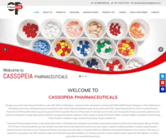Cassopeiapharma.com(Cassopeisa Pharmaceutical) Screenshot