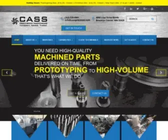 Cassprecisionmachining.com(Cass Precision Machining) Screenshot