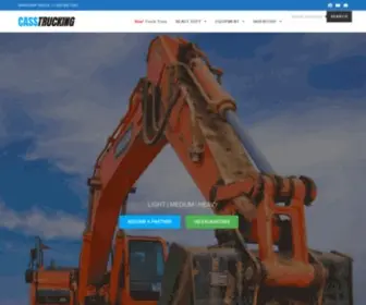 Casstrucking.com(New & Used Construction Equipment) Screenshot