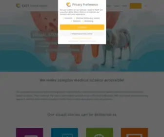 Cast-Animal-Health.com(Animal Health Communication & Animal Animation) Screenshot