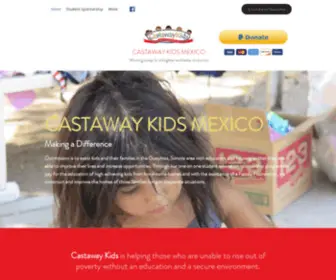 Castawaykidsmx.org(Castaway Kids Mexico) Screenshot