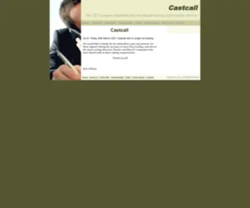 Castcall.co.uk(Castcall) Screenshot