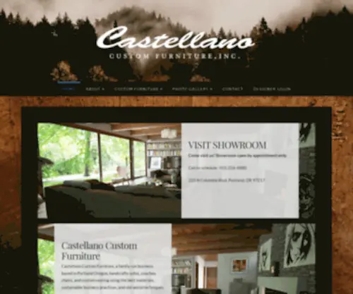 Castellanofurniture.com(Pacific Northwest Handcrafted Custom Furniture) Screenshot