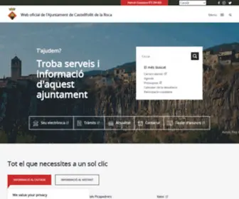 Castellfollitdelaroca.cat(Web oficial de l'Ajuntament de Castellfollit de la Roca) Screenshot