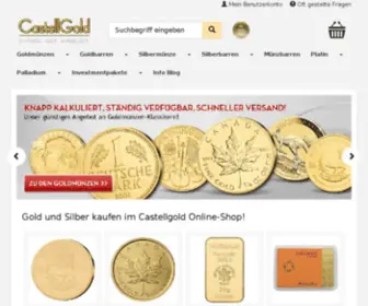 Castellgold.de(Online-Anlage-Shop für Edelmetalle) Screenshot