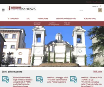 Castellidellasapienza.it(Consorzio Castelli della Sapienza) Screenshot