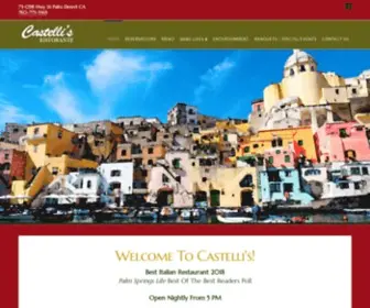 Castellis.cc(Palm Desert Italian Restaurant) Screenshot