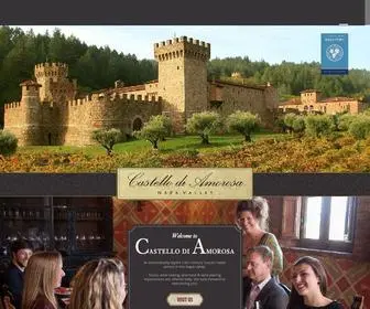 Castellodiamorosa.com(Napa Valley Castle Winery in Calistoga) Screenshot