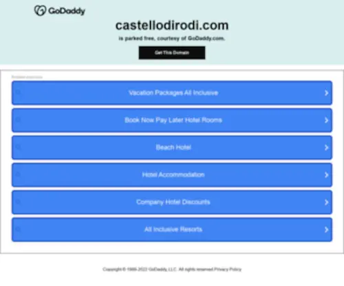 Castellodirodi.com(Castello Di Rodi Hotel Kallithea Rhodes) Screenshot