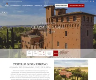 Castellodisanfabiano.com(Charming B&B in a castle near Siena) Screenshot