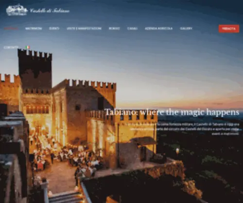 Castelloditabiano.com(Scopri la magia del Castello di Tabiano) Screenshot