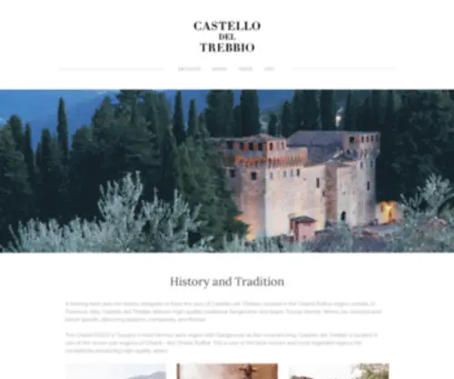 Castellotrebbio.com(Castello Del Trebbio) Screenshot
