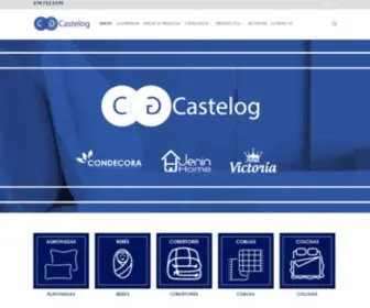 Castelog.com.mx(Blancos & Cobertores Colchas) Screenshot