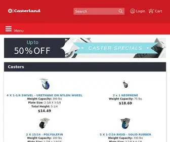 Casterland.com(Casters and Wheels) Screenshot