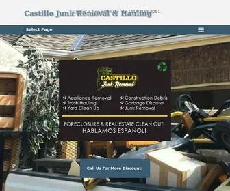 Castillojunkremovalca.com(Castillo Junk Removal & Hauling) Screenshot