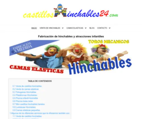 Castilloshinchables24.com(Fabricación) Screenshot