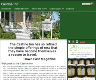 Castineinn.com(The Castine Inn is a Maine Inn offering quality lodging in historic Castine Maine on the Maine Coast near Acadia National Park and Mount Desert Island) Screenshot