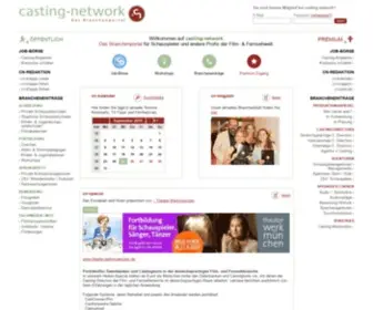Casting-Network.de(Das Castingportal für Schauspieler) Screenshot