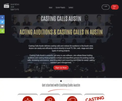 Castingcallsaustin.com(Casting Calls Austin) Screenshot