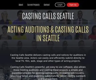 Castingcallsseattle.com(Casting Calls Seattle) Screenshot