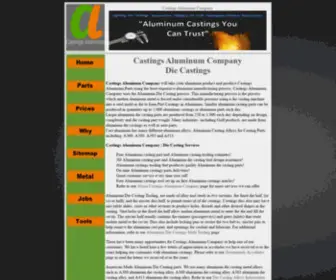 Castings-Aluminum.com(Castings Aluminum Die Casting Company) Screenshot