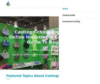 Castings-China.com(Investment Castings China) Screenshot