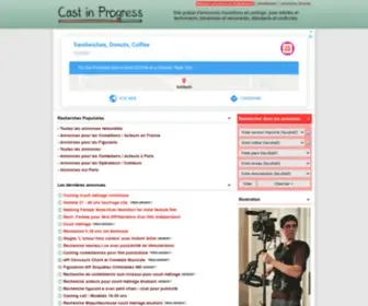 Castinprogress.com(Offres d'emploi Artistique) Screenshot