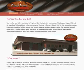 Castironduluth.com(Casual dining bar and grill) Screenshot