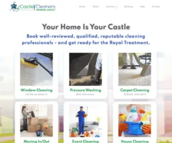 Castle-Cleaners.com(For a referral agency) Screenshot