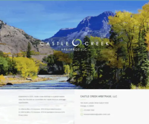 Castle-Creek.com(Castle Creek) Screenshot