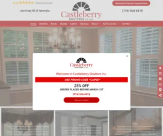 Castleberryshutters.com(Window Treatment Companies Atlanta) Screenshot