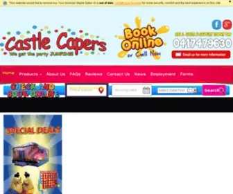 Castlecapers.com.au(Jumping Castle Hire in Adelaide) Screenshot