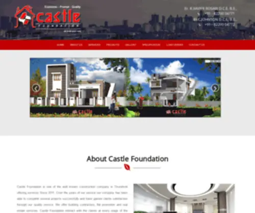 Castlefoundation.in(Builders in Tirunelveli) Screenshot