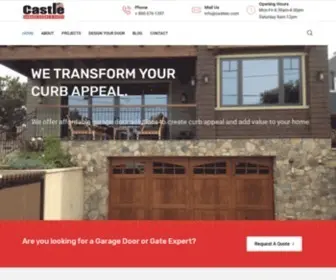 Castlegaragedoors.com(Commercial & Residential Garage Doors & Gates Services in San Diego) Screenshot
