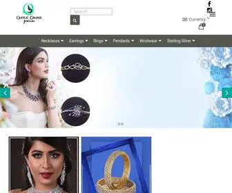 Castlegrandjewelry.com(Manufacturers of Cz Jewellery) Screenshot