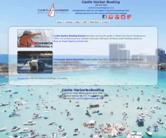 Castleharbor.com(Castle Harbor Boating School) Screenshot