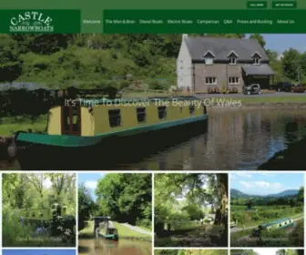 Castlenarrowboats.co.uk(Narrowboat Holidays In Wales) Screenshot