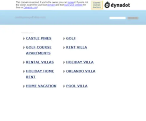 CastlepinesgolfVillas.com(CastlepinesgolfVillas) Screenshot