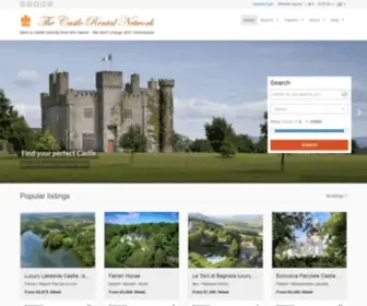 Castlerentals.net(The Castle Rental Network of Europe) Screenshot