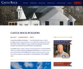 Castlerockbuilders.com(Custom Home Builders in Maryland) Screenshot