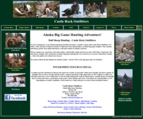Castlerockoutfitters.com(Dall Sheep Hunting) Screenshot
