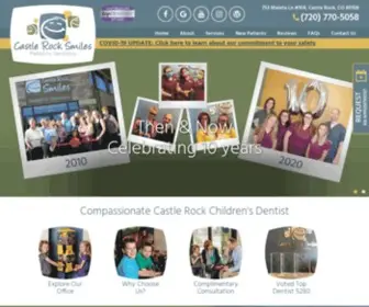 Castlerocksmiles.com(Pediatric Dentist Castle Rock) Screenshot