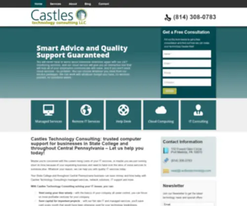 Castlestechnology.com(Forsale Lander) Screenshot